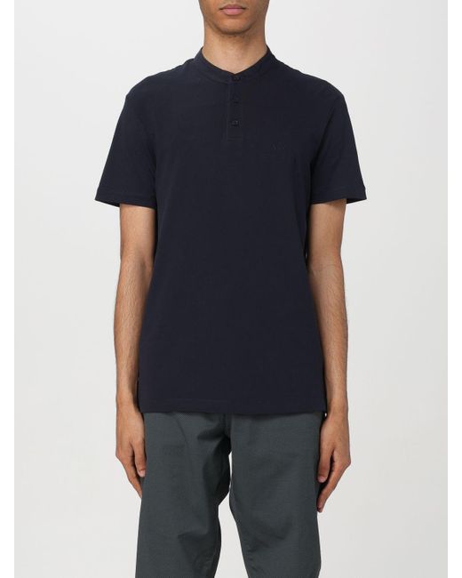 Armani Exchange Blue Polo Shirt for men