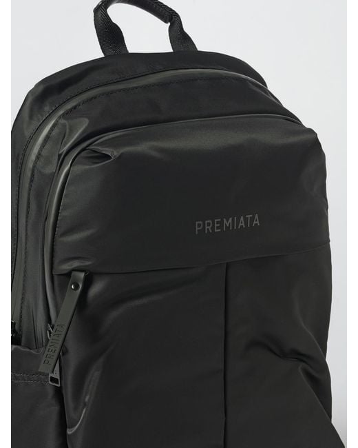 Premiata Black Wonder Canvas Backpack for men