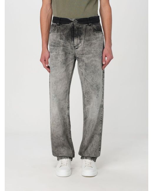 Jeans Balmain pour homme en coloris Gray