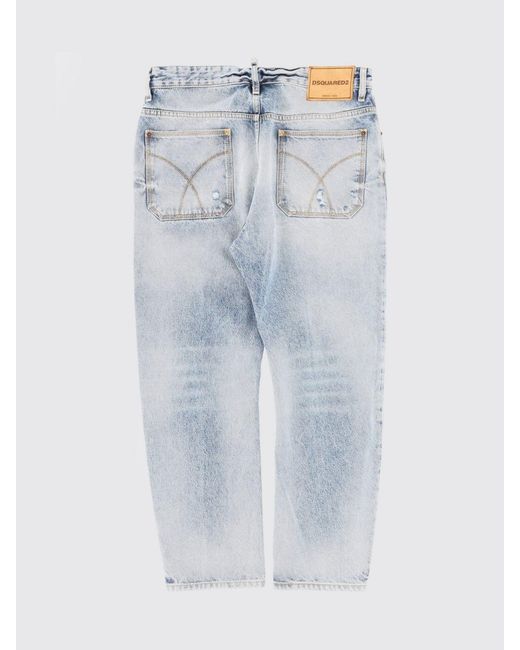 DSquared² Blue Cotton Denim Jeans for men