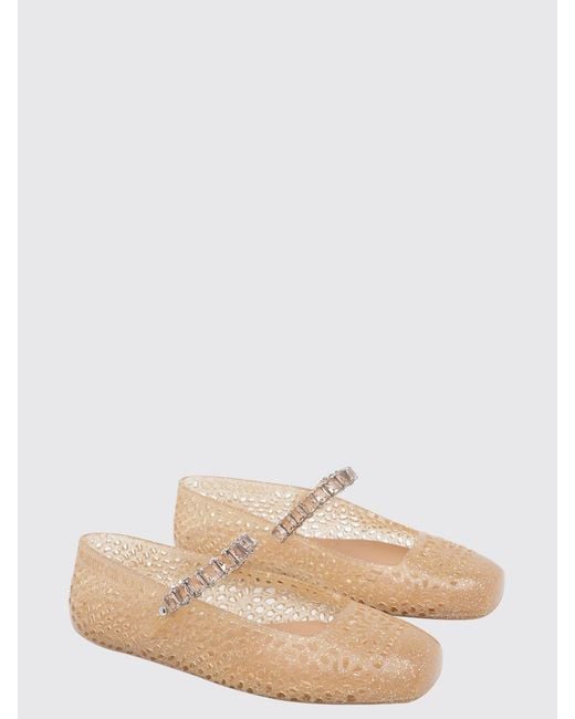 Jimmy Choo Natural The Jelly Mary Jane Flats