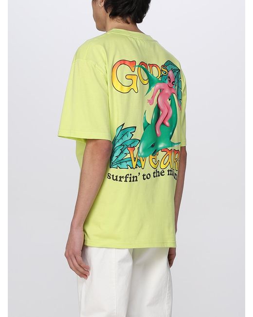 Camiseta Hombre Gcds de hombre de color Yellow