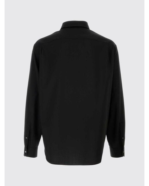Loewe Black Classic Wool Shirt for men