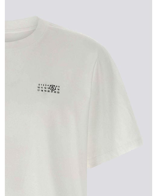 MM6 by Maison Margiela White T-Shirt for men