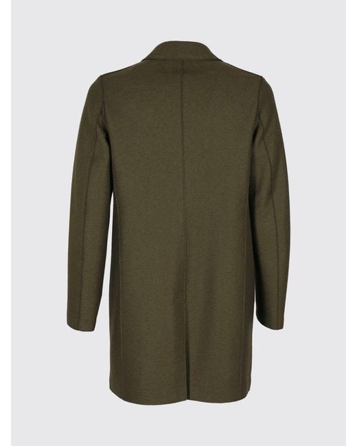 Harris Wharf London Green Single-Breasted Short Coat for men