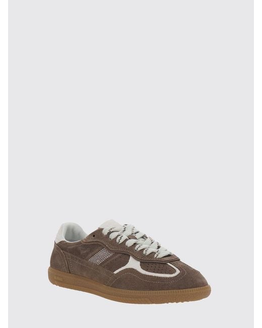 Alohas Brown Tb.490 Color-Block Leather And Suede Sneakers