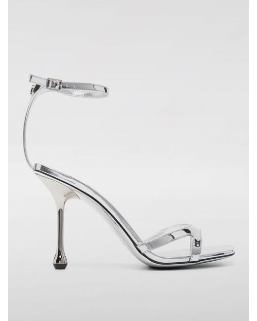 Jimmy Choo White Heeled Sandals