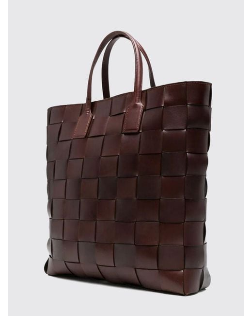 Dragon Diffusion Brown Braided Leather Pino Bag
