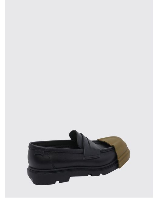 Camper White Junction Leather Loafers