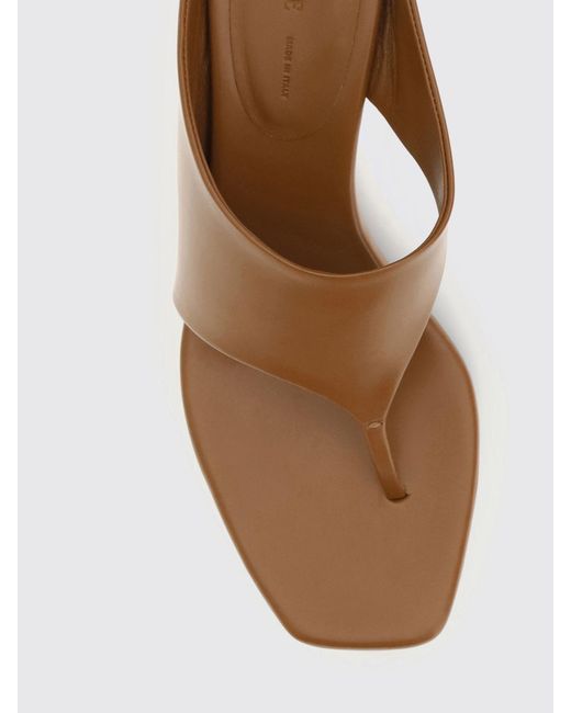Khaite Brown Marlow Brushed Mules