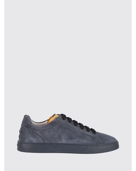 Tod's Blue Suede Sneakers for men