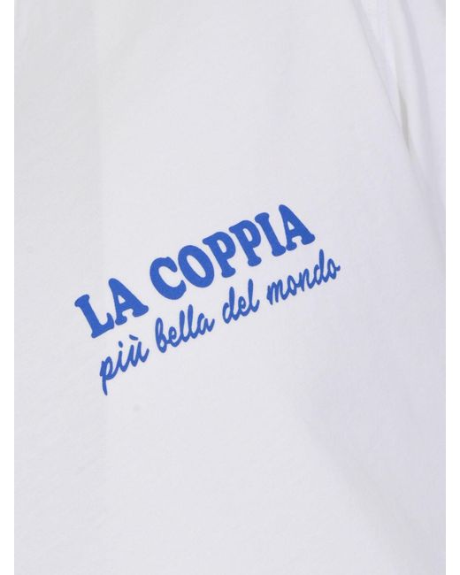Mc2 Saint Barth White Printed Cotton T-Shirt for men