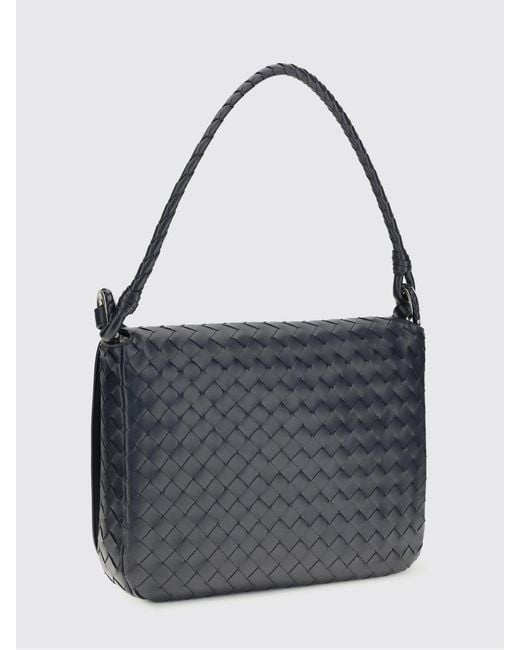 Bottega Veneta Blue Swing Woven Leather Bag for men