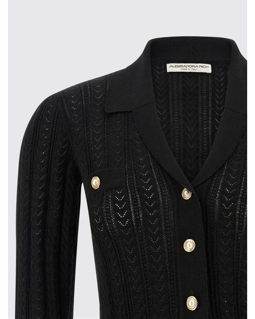 Alessandra Rich Black Cardigan