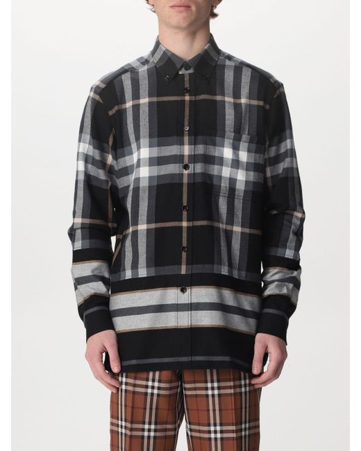 all black burberry shirt