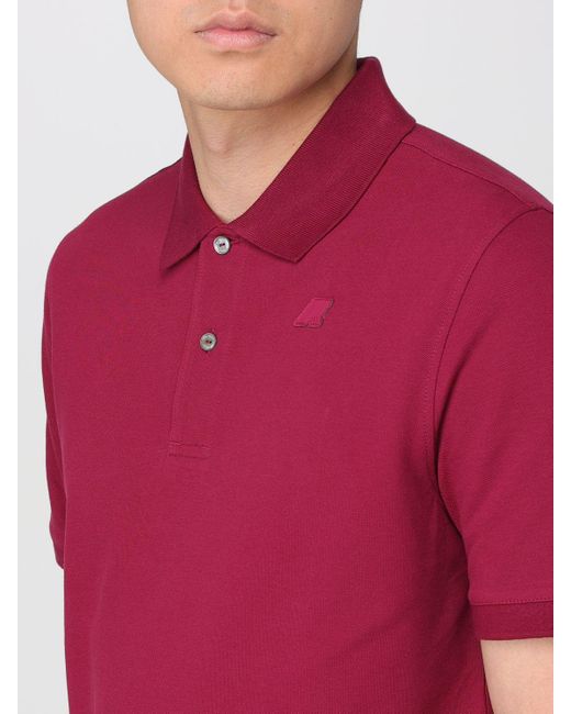 K-Way Red Polo Shirt for men