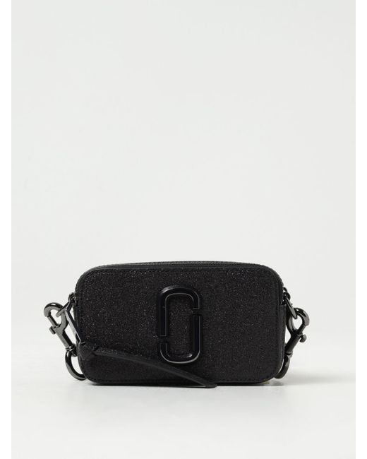 Marc Jacobs Black The Galactic Snapshot Bag In Glitter
