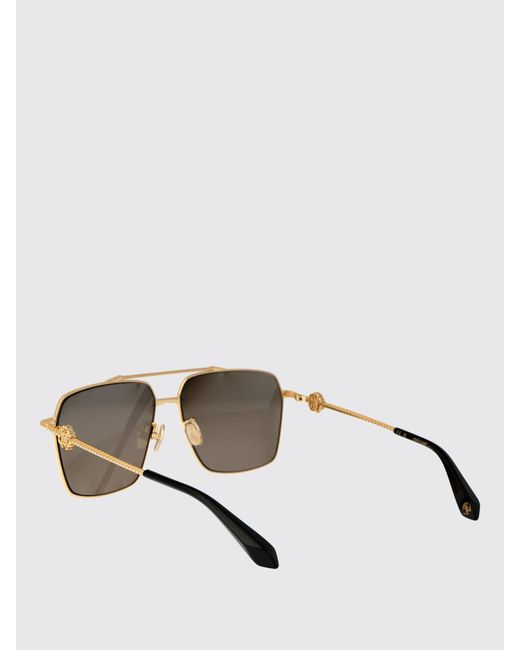 Roberto Cavalli Metallic Square Sunglasses Metal Frame