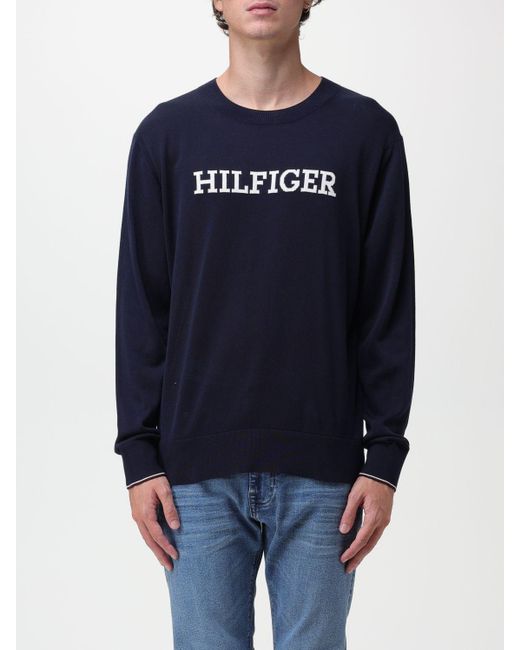 Tommy Hilfiger Sweater in Blue for Men | Lyst UK