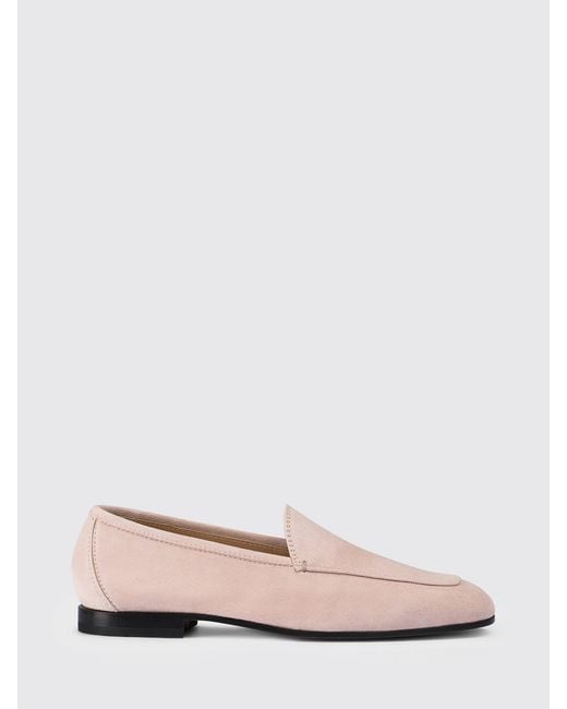 Doucal's Pink Suede Loafers