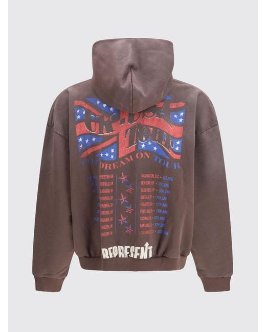 Sudadera Con Capucha De Algodón Estampado Represent de hombre de color Multicolor