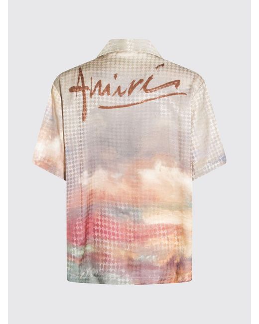 Amiri Natural Printed Viscose Shirt for men