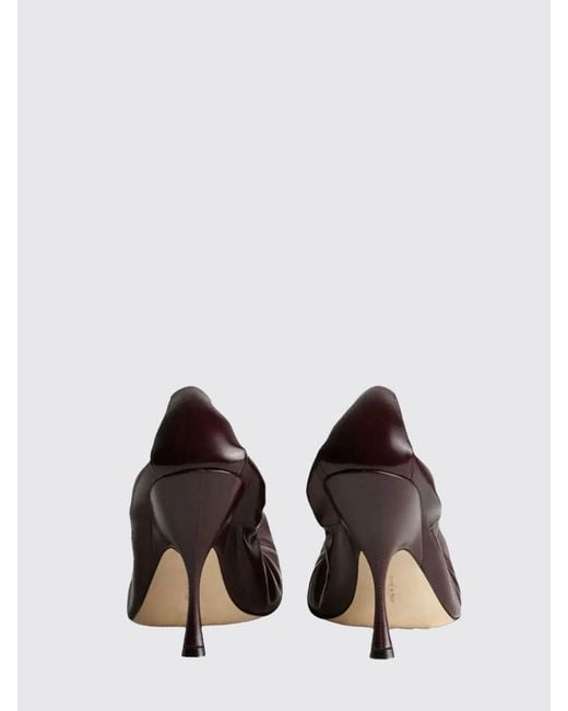 Phoebe Philo White Pucker Leather Pumps