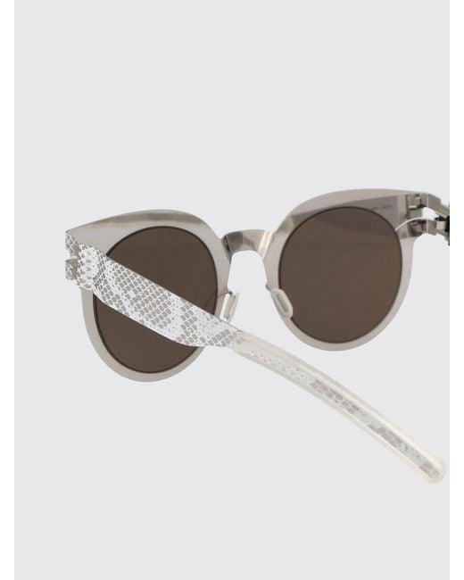 Mykita Gray Mmtransfer001 Metal Python Print Sunglasses for men