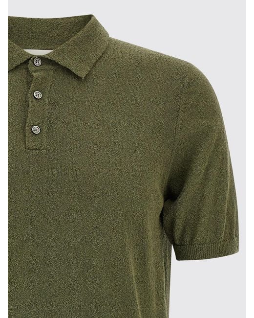 Roberto Collina Green Cotton Blend Polo Shirt for men