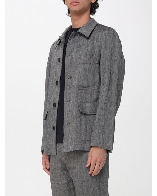 Dries Van Noten Gray Shirt Jacket for men
