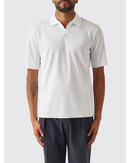 Herno White Polo Shirt for men