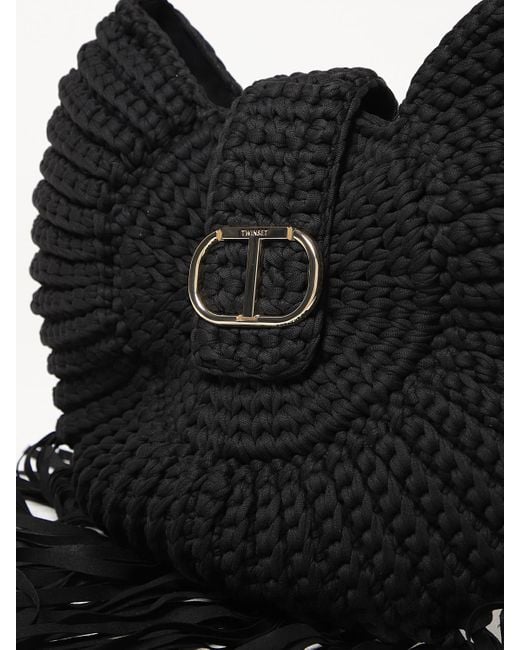 Twinset Black Schultertasche Damen