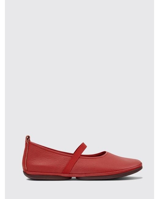 Camper Red Right Nina Mary Jane Ballet Flats