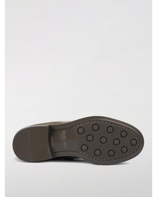 Doucal's Brown Suede And Fur Loafers