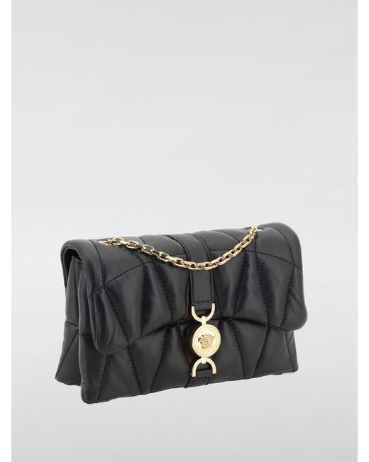 Versace Black Kleio Quilted Nappa Bag