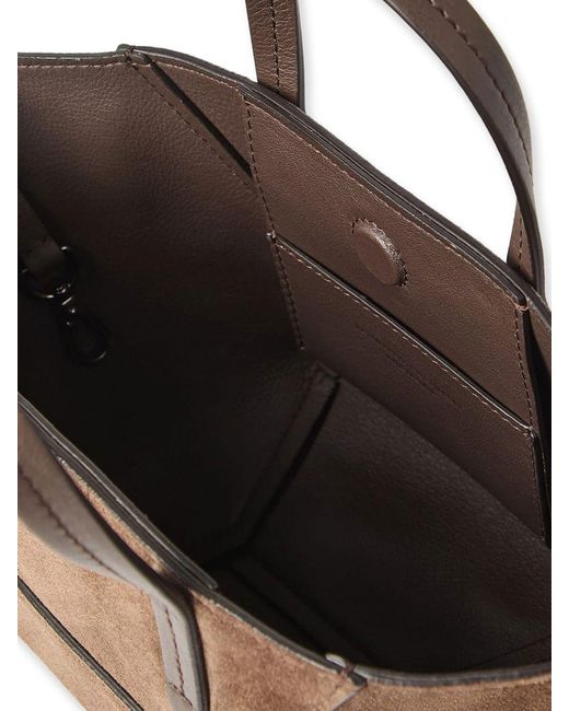 Brunello Cucinelli Brown Bc Duo Suede Bag