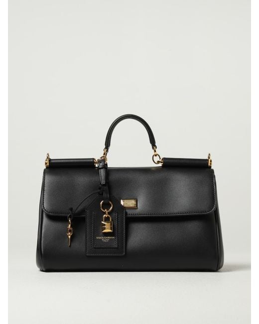 Dolce & Gabbana Black Dolce &Amp Gabbana My Sicily Calf Leather Handbag