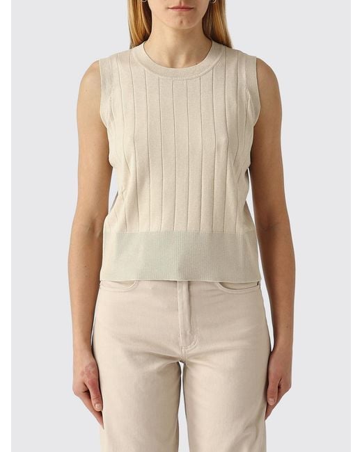 Max Mara Natural Cotton And Silk Crew-Neck Sweater