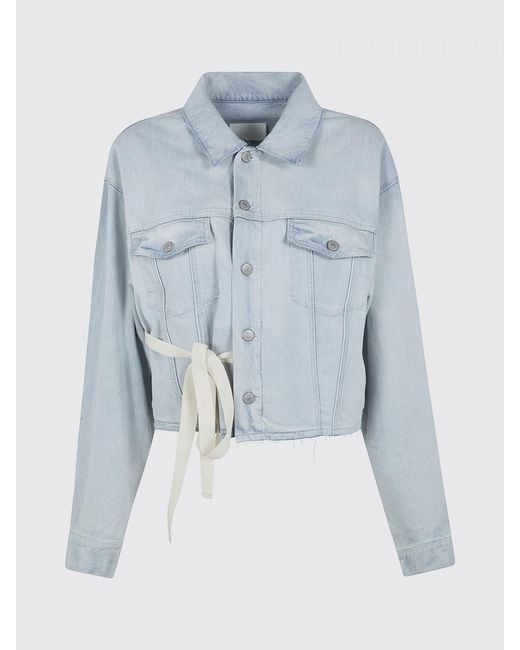 MM6 by Maison Margiela Blue Stretch Denim Jacket