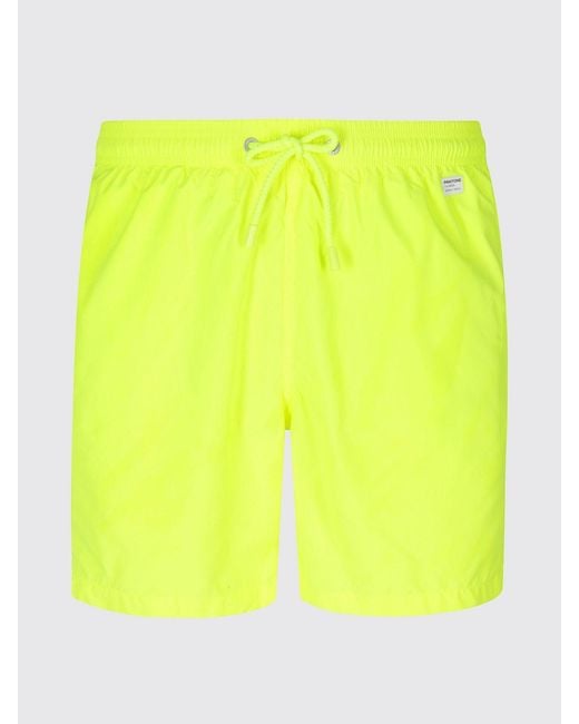 Mc2 Saint Barth Yellow Boxer Swim Shorts for men