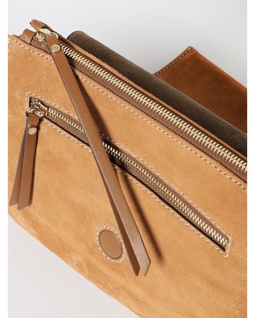 Gianni Chiarini Brown Three Suede Bag