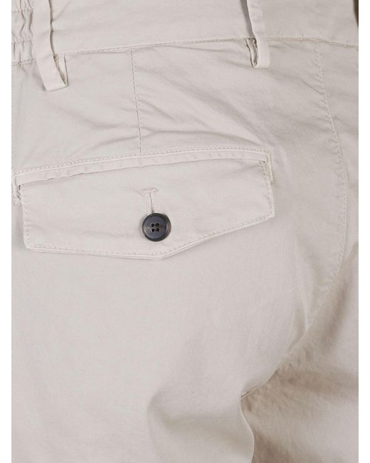 Eleventy Gray Stretch Cotton Chino Trousers for men