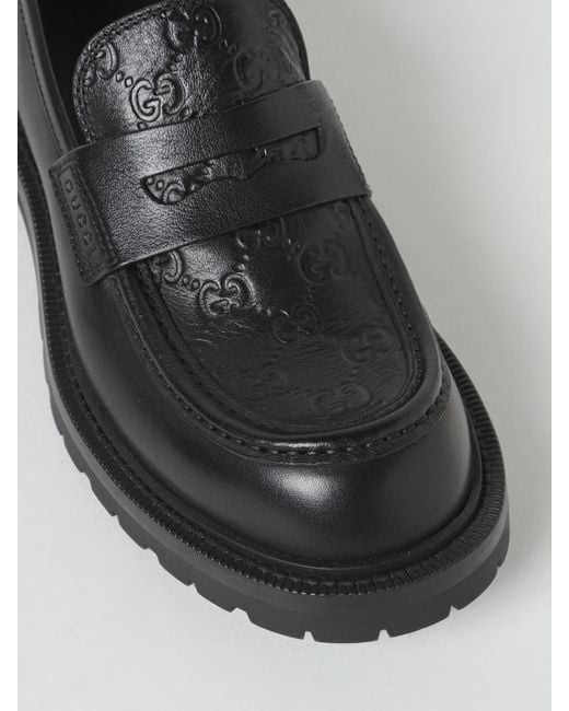 Gucci Loafer Mit Webstreifen in Black für Herren