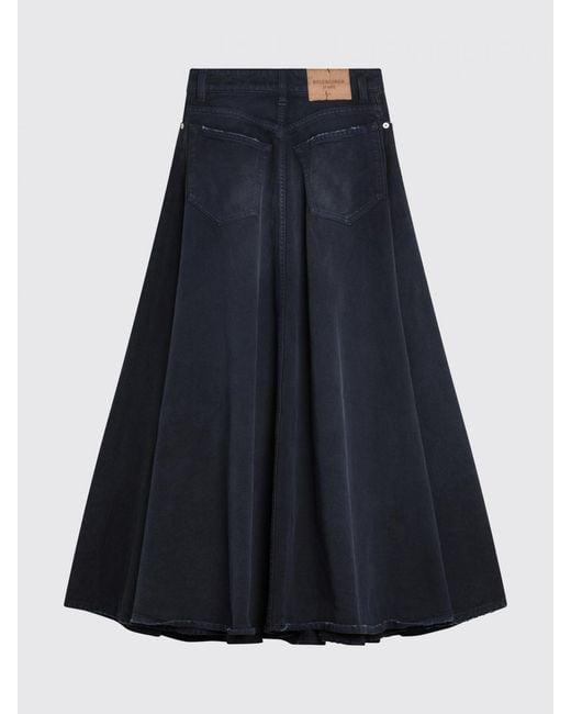 Balenciaga Blue Denim Skirt