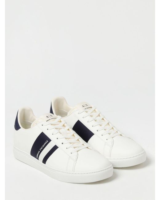 Armani Exchange White Trainers for men