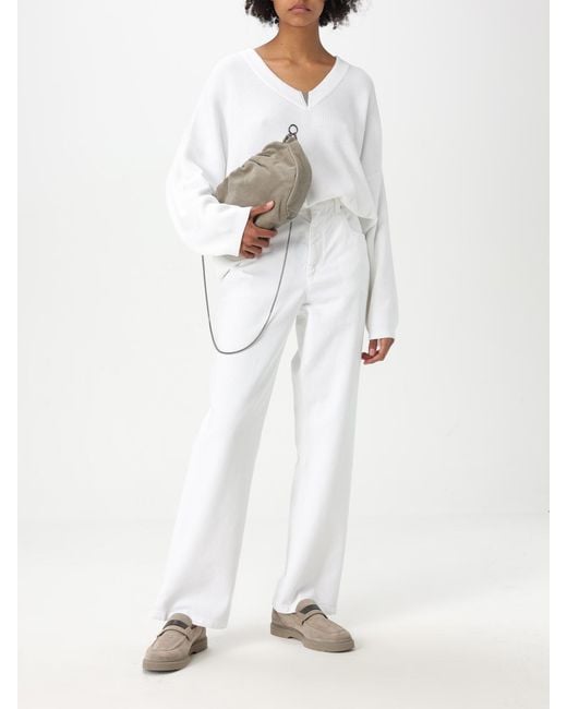 Brunello Cucinelli Natural Shoulder Bag