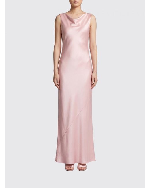 Norma Kamali Pink Satin Slip Dress