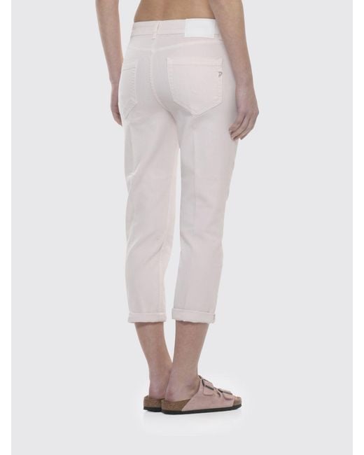 Dondup White Slim Fit Denim Jeans