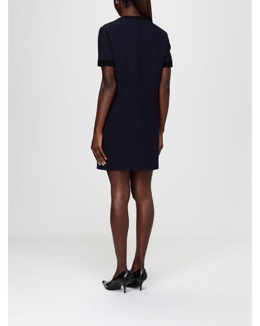 Gucci Blue Wool Blend Chemisier Dress