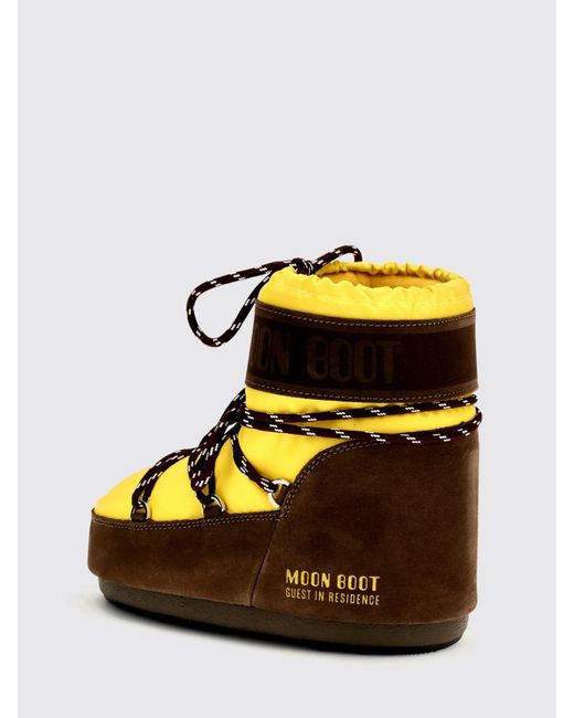 Moon Boot Black Icon Low Suede And Nylon Snow Bootie Guest